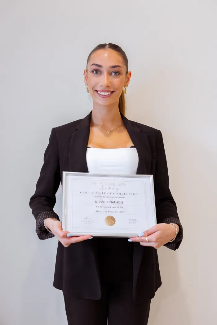 Stevie Ignatiadis, Melbourne Skin Academy student