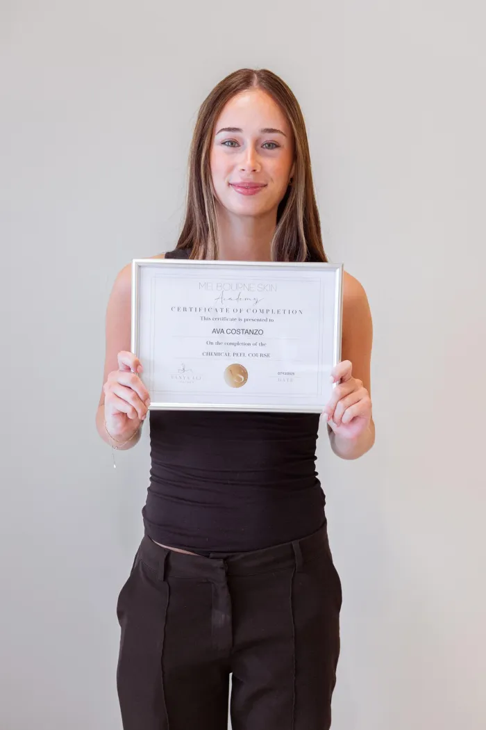 Ava Costanzo, Melbourne Skin Academy student