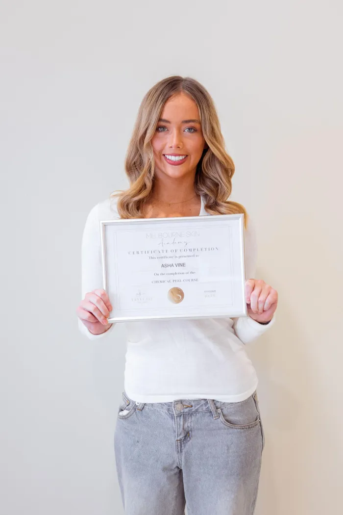 Asha Vine, Melbourne Skin Academy student